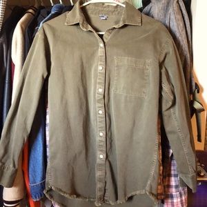 Aerie Fringe Hem Shirt